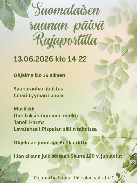 Suomalaisen saunan päivä